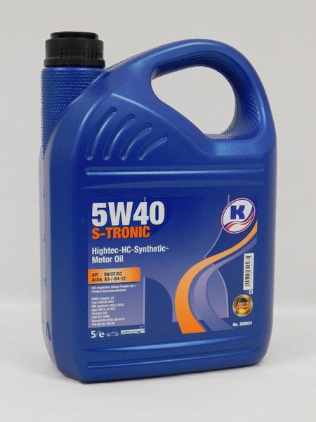 Cинтетическое моторное масло 5W40 Kuttenkeuler S-TRONIC 5л
