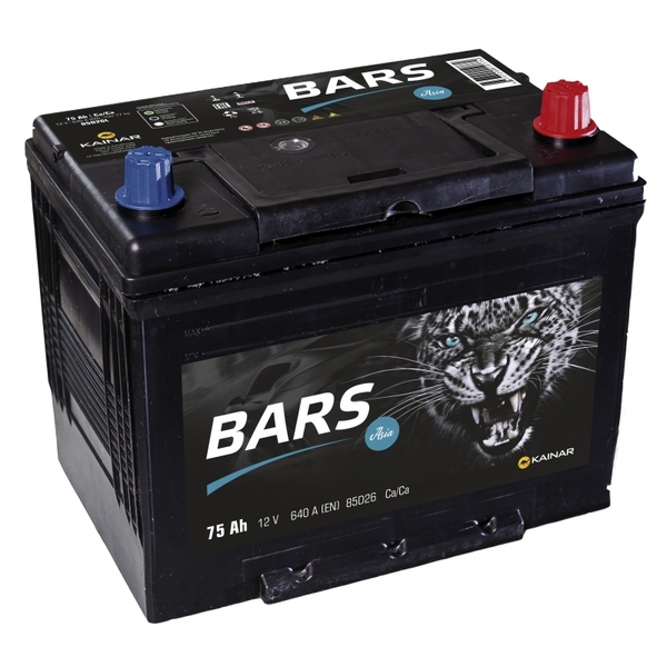 Аккумулятор BARS Asia JIS 75Ah 640A